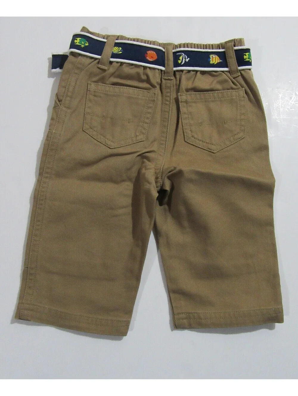 Polo Ralph Lauren Baby Boys 2 Pc. Shirt and Pants Outfit Blue Khaki 3 -6 Month